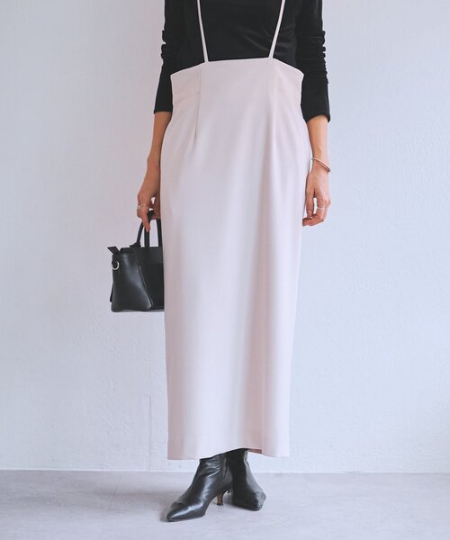 LIVETART（リヴェタート）の「《LIVETART》ストレッチツイル２WAYスカート（スカート・レディース・アイボリー/ブラック・FREE）」の3枚目の写真