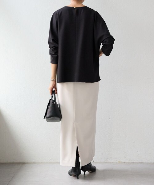 LIVETART（リヴェタート）の「《LIVETART》ストレッチツイル２WAYスカート（スカート・レディース・アイボリー/ブラック・FREE）」の16枚目の写真