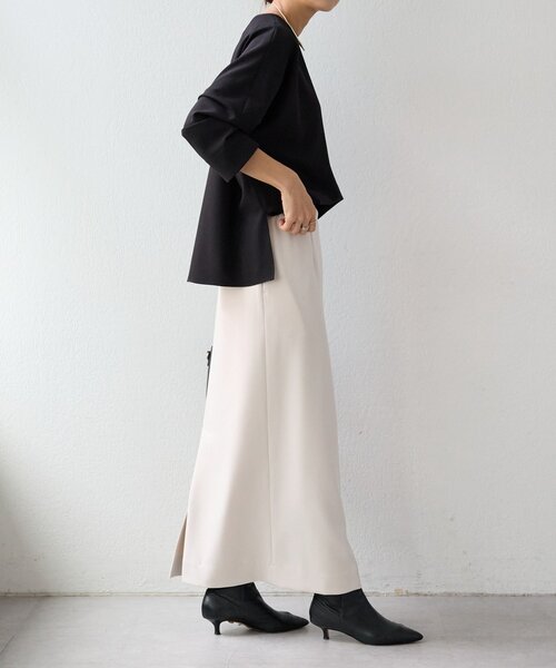 LIVETART（リヴェタート）の「《LIVETART》ストレッチツイル２WAYスカート（スカート・レディース・アイボリー/ブラック・FREE）」の17枚目の写真