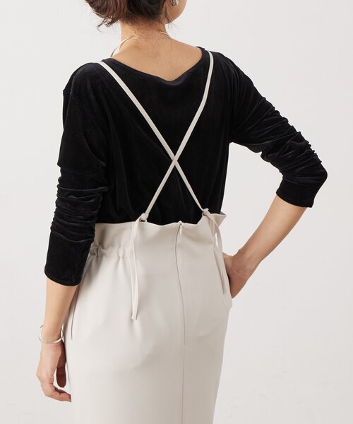 LIVETART（リヴェタート）の「《LIVETART》ストレッチツイル２WAYスカート（スカート・レディース・アイボリー/ブラック・FREE）」の19枚目の写真