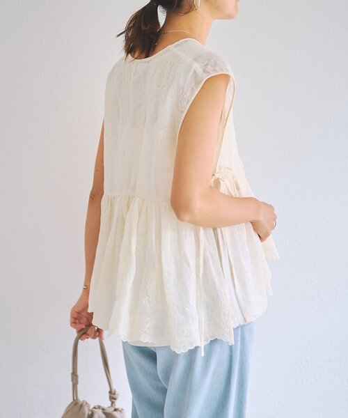 BEARDSLEY(ビアズリー)の「完売カラー追加検討中《HiROMITHiSTLE》ペイズリーブラウス(シャツ/ブラウス・レディース・ブラック/アイボリー・FREE)」の6枚目の写真