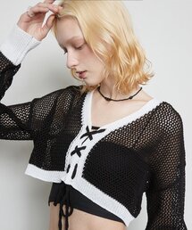 L3 CORSET CARDIGAN(BLACK)