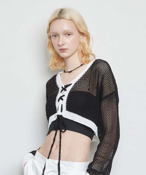LARTIGENT(ラーティゼン)の「L3 CORSET CARDIGAN(BLACK)(カーディガン/ボレロ・レディース・その他・FREE)」の4枚目の写真