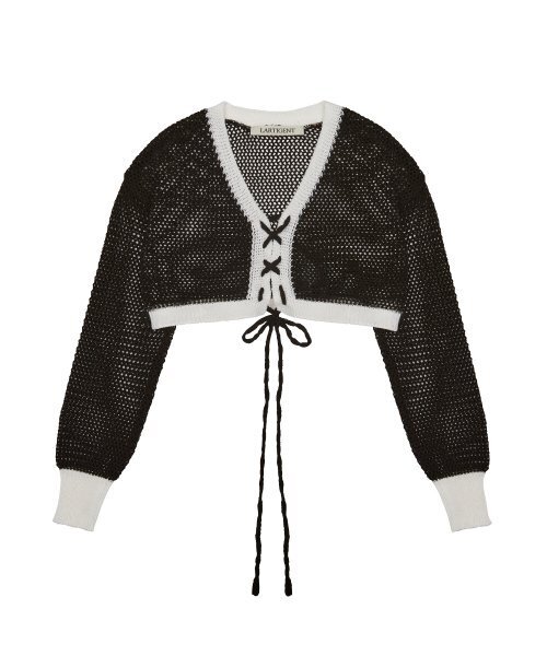 LARTIGENT(ラーティゼン)の「L3 CORSET CARDIGAN(BLACK)(カーディガン/ボレロ・レディース・その他・FREE)」の5枚目の写真