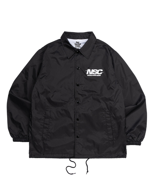 NSC COACH JACKET (BLACK)（ナイロンジャケット）｜NET SOCIAL CLUB