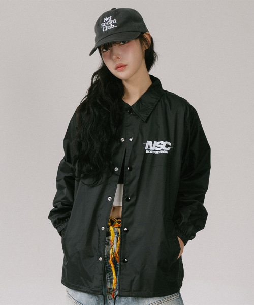 NSC COACH JACKET (BLACK)（ナイロンジャケット）｜NET SOCIAL CLUB