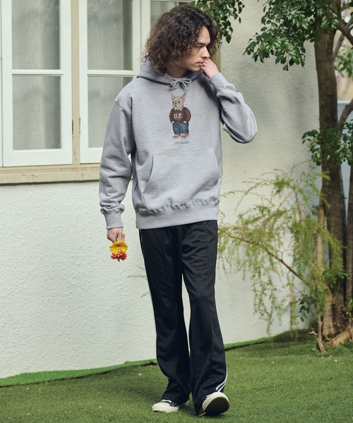 UN-FILLED（アンフィルド）の「mpa4033- UF DOG HOODIE パーカー（フレンチブルドッグ）(SDUF-2606FBD)（パーカー・メンズ・グレー/ホワイト・XL/L/M）」の9枚目の写真