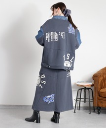 cepo（セポ）の「〈セットアップ対応〉REMAKEデニム×スウェットジャケット（デニムジャケット）」