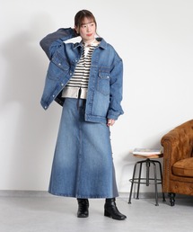 cepo（セポ）の「〈セットアップ対応〉REMAKEデニム×スウェットジャケット（デニムジャケット）」