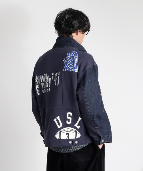 cepo(セポ)の「〈セットアップ対応〉REMAKEデニム×スウェットジャケット(デニムジャケット・レディース・ワンウォッシュ/ブルー系2・M)」の20枚目の写真