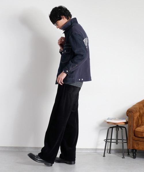 cepo(セポ)の「〈セットアップ対応〉REMAKEデニム×スウェットジャケット(デニムジャケット・レディース・ワンウォッシュ/ブルー系2・M)」の17枚目の写真