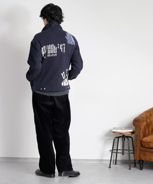 cepo(セポ)の「〈セットアップ対応〉REMAKEデニム×スウェットジャケット(デニムジャケット・レディース・ワンウォッシュ/ブルー系2・M)」の18枚目の写真