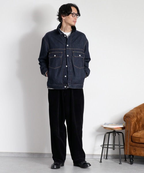 cepo(セポ)の「〈セットアップ対応〉REMAKEデニム×スウェットジャケット(デニムジャケット・レディース・ワンウォッシュ/ブルー系2・M)」の16枚目の写真