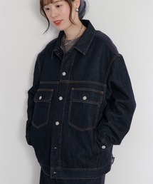 cepo（セポ）の「〈セットアップ対応〉REMAKEデニム×スウェットジャケット（デニムジャケット）」