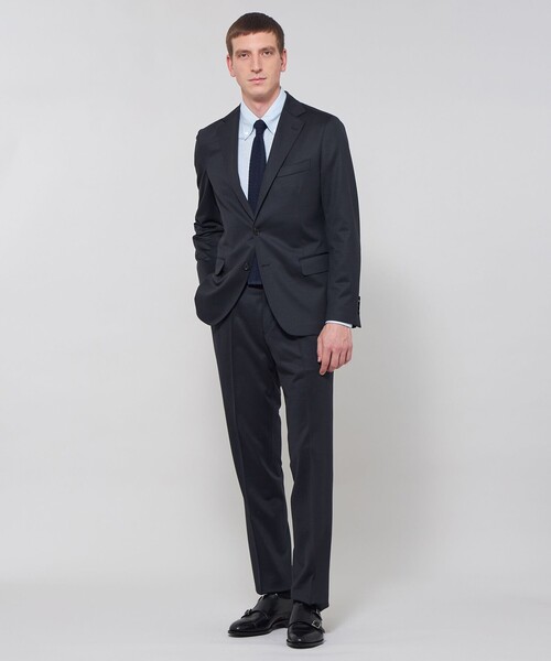 MACKINTOSH LONDON（マッキントッシュ ロンドン）の「【FLEX JERSEY】千鳥ジャカードジャージーシャツ（シャツ/ブラウス・メンズ・ブルー系その他4/グレー・L/XL/S/M）」の5枚目の写真