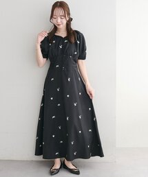【オケージョン】刺繍使いワンピース