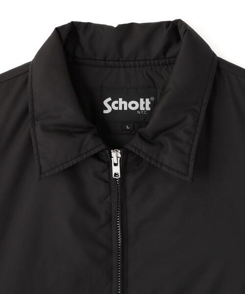 schott(ショット)の「Schott/ショット/ZIP COACH JACKET/ジップコーチジャケット(ナイロンジャケット・メンズ・ブラック・XL/L/M)」の3枚目の写真