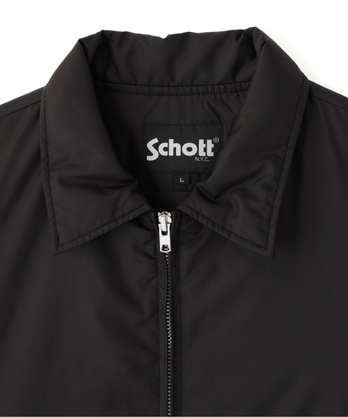 schott(ショット)の「Schott/ショット/ZIP COACH JACKET/ジップコーチジャケット(ナイロンジャケット・メンズ・ブラック・XL/L/M)」の8枚目の写真