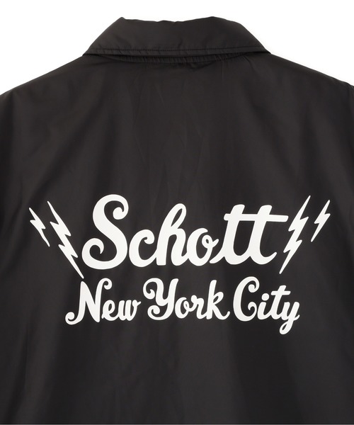 schott(ショット)の「Schott/ショット/ZIP COACH JACKET/ジップコーチジャケット(ナイロンジャケット・メンズ・ブラック・XL/L/M)」の11枚目の写真