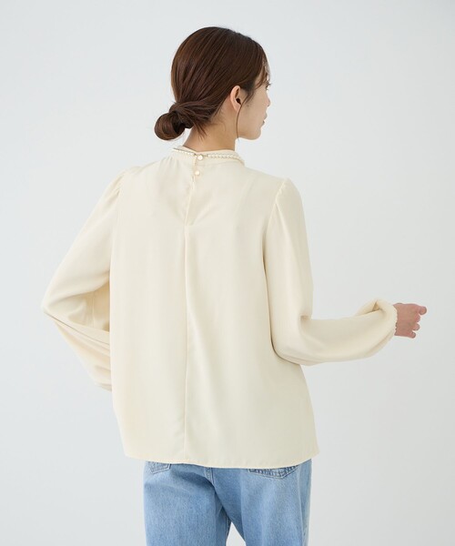 Jayro(ジャイロ)の「ネックレス付きブラウス(シャツ/ブラウス・レディース・ホワイト系その他/ベージュ・M)」の14枚目の写真