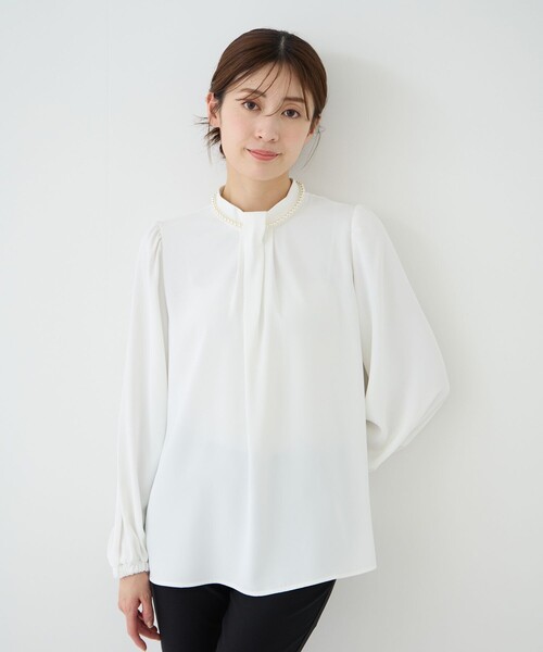 Jayro(ジャイロ)の「ネックレス付きブラウス(シャツ/ブラウス・レディース・ホワイト系その他/ベージュ・M)」の18枚目の写真
