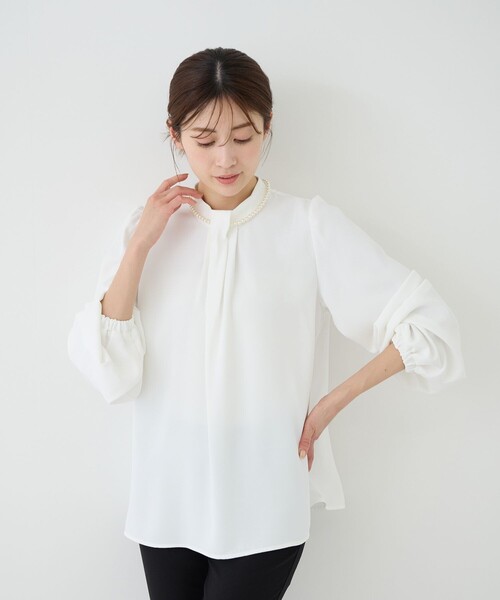 Jayro(ジャイロ)の「ネックレス付きブラウス(シャツ/ブラウス・レディース・ホワイト系その他/ベージュ・M)」の19枚目の写真