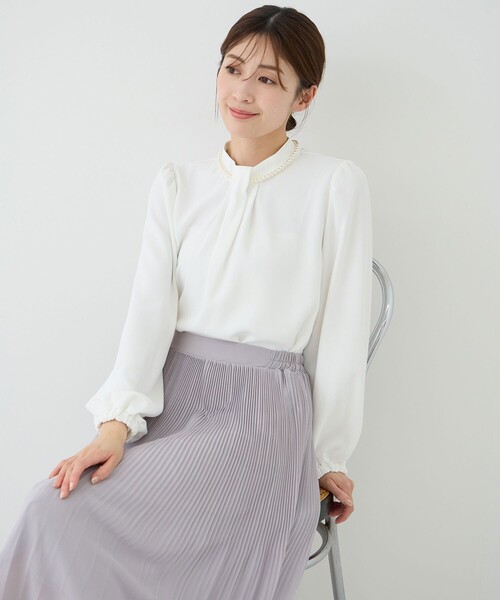 Jayro(ジャイロ)の「ネックレス付きブラウス(シャツ/ブラウス・レディース・ホワイト系その他/ベージュ・M)」の21枚目の写真