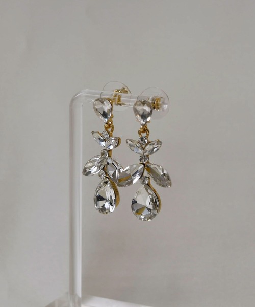 LA MUe(ラミュー)の「【LA MUe】ニッケルフリー ビジューロングピアス(ピアス(両耳用)・レディース・シルバー/ゴールド・FREE)」の10枚目の写真