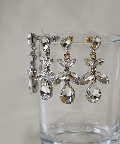 LA MUe(ラミュー)の「【LA MUe】ニッケルフリー ビジューロングピアス(ピアス(両耳用)・レディース・シルバー/ゴールド・FREE)」の13枚目の写真
