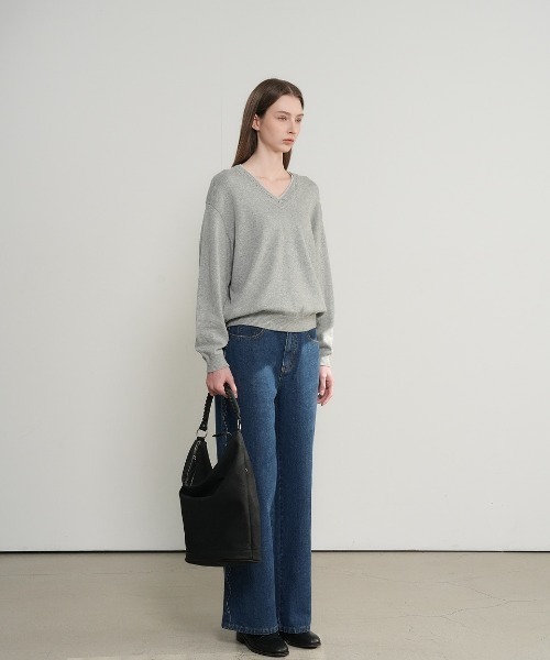 GENERAL IDEA（ジェネラルアイデア）の「【GENERAL IDEA】マンデーホーボーバッグ / monday hobo bag（ショルダーバッグ・レディース・ブラウン/ブラック・FREE）」の7枚目の写真