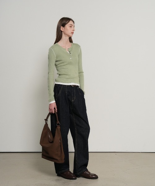 GENERAL IDEA（ジェネラルアイデア）の「【GENERAL IDEA】マンデーホーボーバッグ / monday hobo bag（ショルダーバッグ・レディース・ブラウン/ブラック・FREE）」の11枚目の写真