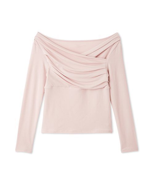 FRAY I.D（フレイアイディー）の「ギャザーオフショルカットソー（Tシャツ/カットソー・レディース・グレー/ブラック/その他/ホワイト/ピンク・F）」の9枚目の写真