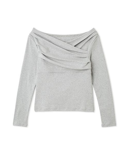 FRAY I.D（フレイアイディー）の「ギャザーオフショルカットソー（Tシャツ/カットソー・レディース・グレー/ブラック/その他/ホワイト/ピンク・F）」の11枚目の写真