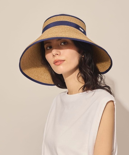 arth(アース)の「arth Rollable Braid Sun Visor / アース(サンバイザー・レディース・ブルー/ブラック・FREE)」の1枚目の写真