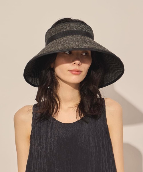 arth(アース)の「arth Rollable Braid Sun Visor / アース(サンバイザー・レディース・ブルー/ブラック・FREE)」の3枚目の写真