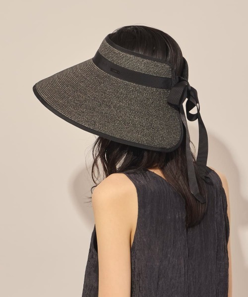 arth(アース)の「arth Rollable Braid Sun Visor / アース(サンバイザー・レディース・ブルー/ブラック・FREE)」の4枚目の写真