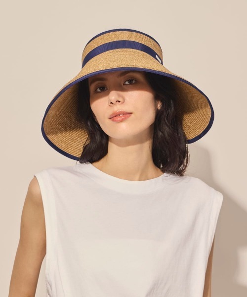 arth(アース)の「arth Rollable Braid Sun Visor / アース(サンバイザー・レディース・ブルー/ブラック・FREE)」の13枚目の写真