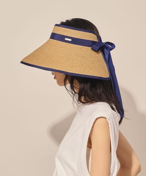arth(アース)の「arth Rollable Braid Sun Visor / アース(サンバイザー・レディース・ブルー/ブラック・FREE)」の14枚目の写真