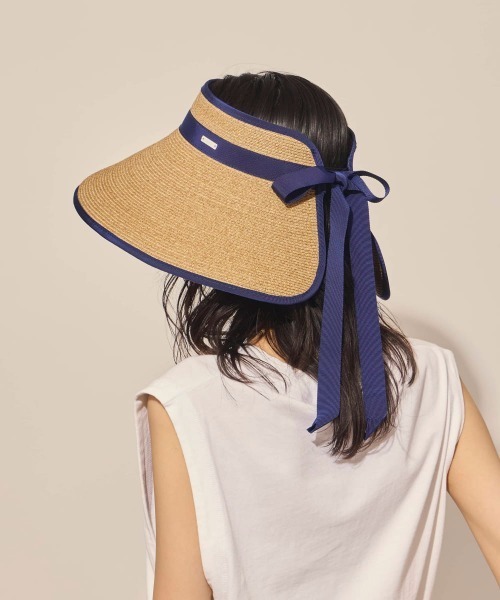 arth(アース)の「arth Rollable Braid Sun Visor / アース(サンバイザー・レディース・ブルー/ブラック・FREE)」の15枚目の写真