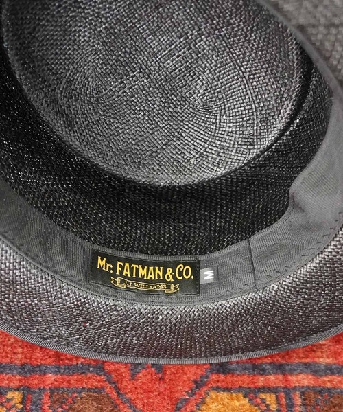 MRFATMAN（ミスターファットマン）の「PORKPIE BAO（ハット・メンズ・ブラック/ブラウン・M/L）」の3枚目の写真