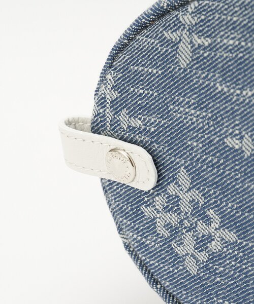 russet（ラシット）の「デニムジャガード3WAY巾着バッグ（ショルダーバッグ・レディース・インディゴブルー・FREE）」の7枚目の写真