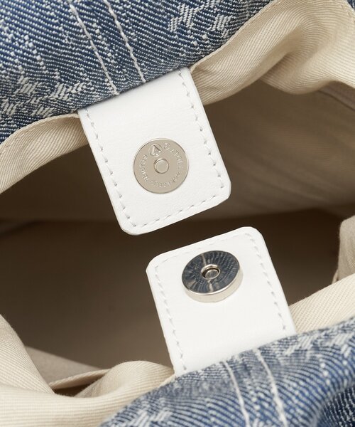 russet（ラシット）の「デニムジャガード3WAY巾着バッグ（ショルダーバッグ・レディース・インディゴブルー・FREE）」の13枚目の写真