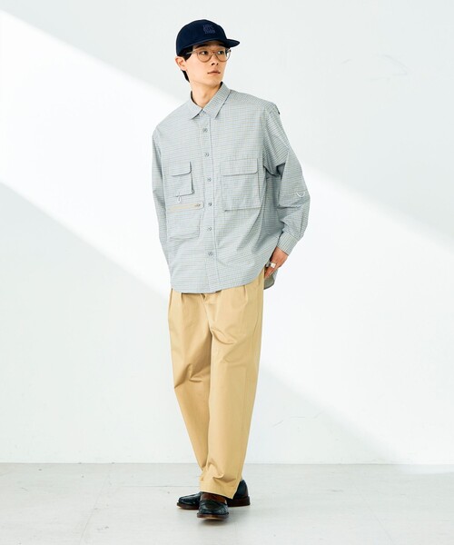GLOSTER（グロスター）の「【ギアディテール】チェック フィッシングシャツ（シャツ/ブラウス・メンズ・ブラック系その他/ブルー系その他/ベージュ系その他・S/M/L）」の6枚目の写真