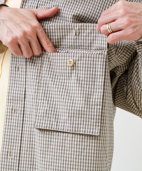 GLOSTER（グロスター）の「【ギアディテール】チェック フィッシングシャツ（シャツ/ブラウス・メンズ・ブラック系その他/ブルー系その他/ベージュ系その他・S/M/L）」の21枚目の写真