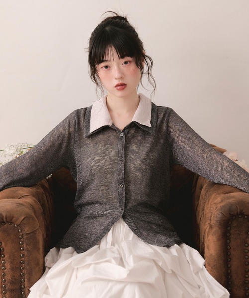 sheer layered color tops / シアーレイヤードカラートップス（Tシャツ