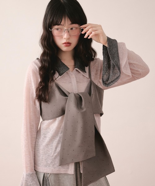 sheer layered color tops / シアーレイヤードカラートップス（Tシャツ