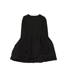 taffeta frill long t-shirt
