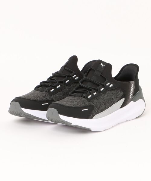 PUMA(プーマ)の「【PUMA】ソフトR シンメトリー EASE IN(スニーカー・メンズ・ブラック・28.0cm/27.5cm/27.0cm/26.5cm/26.0cm/25.5cm)」の1枚目の写真
