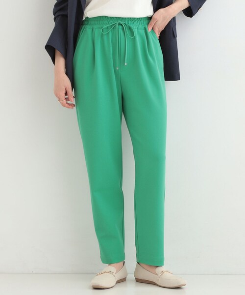 SHOO・LA・RUE(シューラルー)の「【SS-LL/洗濯後しわになりにくい】スマートに見えるイージーテーパードパンツ(その他パンツ・レディース・ブラック/ライトベージュ/ベビーピンク/グリーン/ネイビー・10/03/04/02/01)」の3枚目の写真