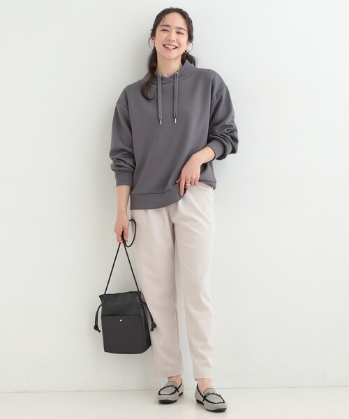 SHOO・LA・RUE(シューラルー)の「【SS-LL/洗濯後しわになりにくい】スマートに見えるイージーテーパードパンツ(その他パンツ・レディース・ブラック/ライトベージュ/ベビーピンク/グリーン/ネイビー・10/03/04/02/01)」の16枚目の写真